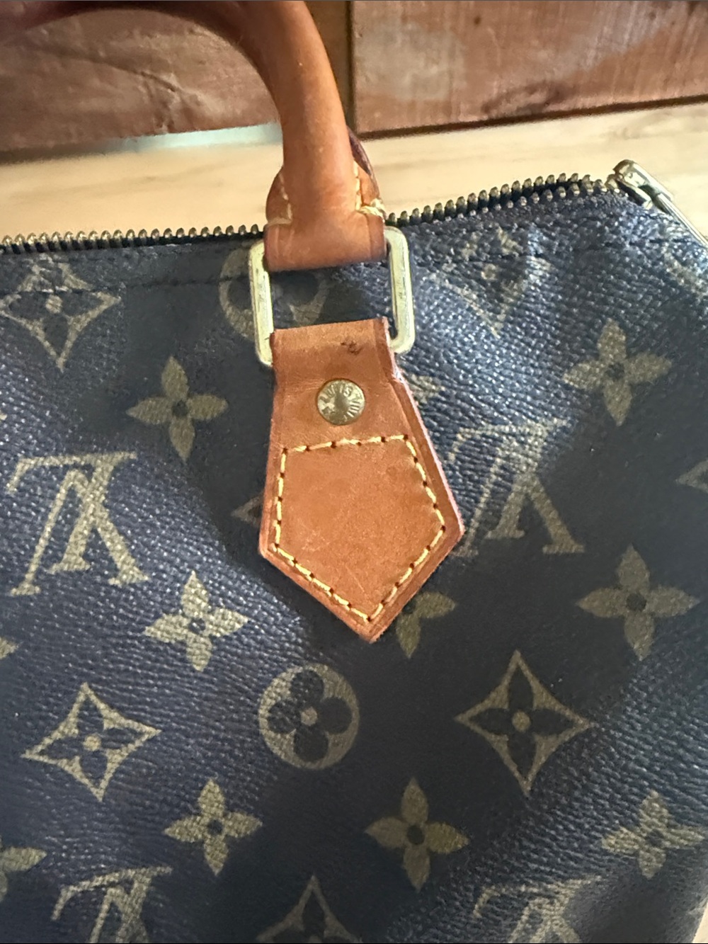 Louis Vuitton Monogram Canvas Satchel in Brown and Tan - Picture 10 of 11